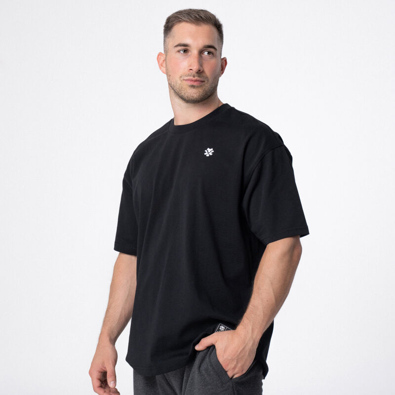 Polleo Men's Forge Oversized Short Sleeve T-Shirt, Black 